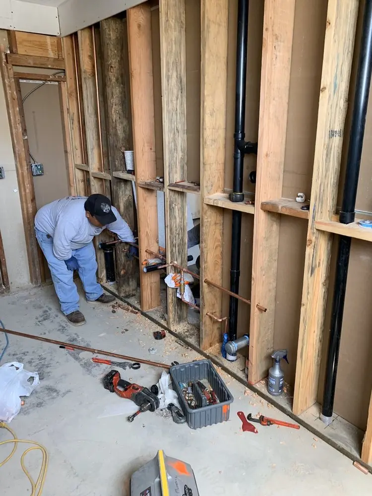 Commercial rough-in plumbing for Gas Line Repair in Island Park